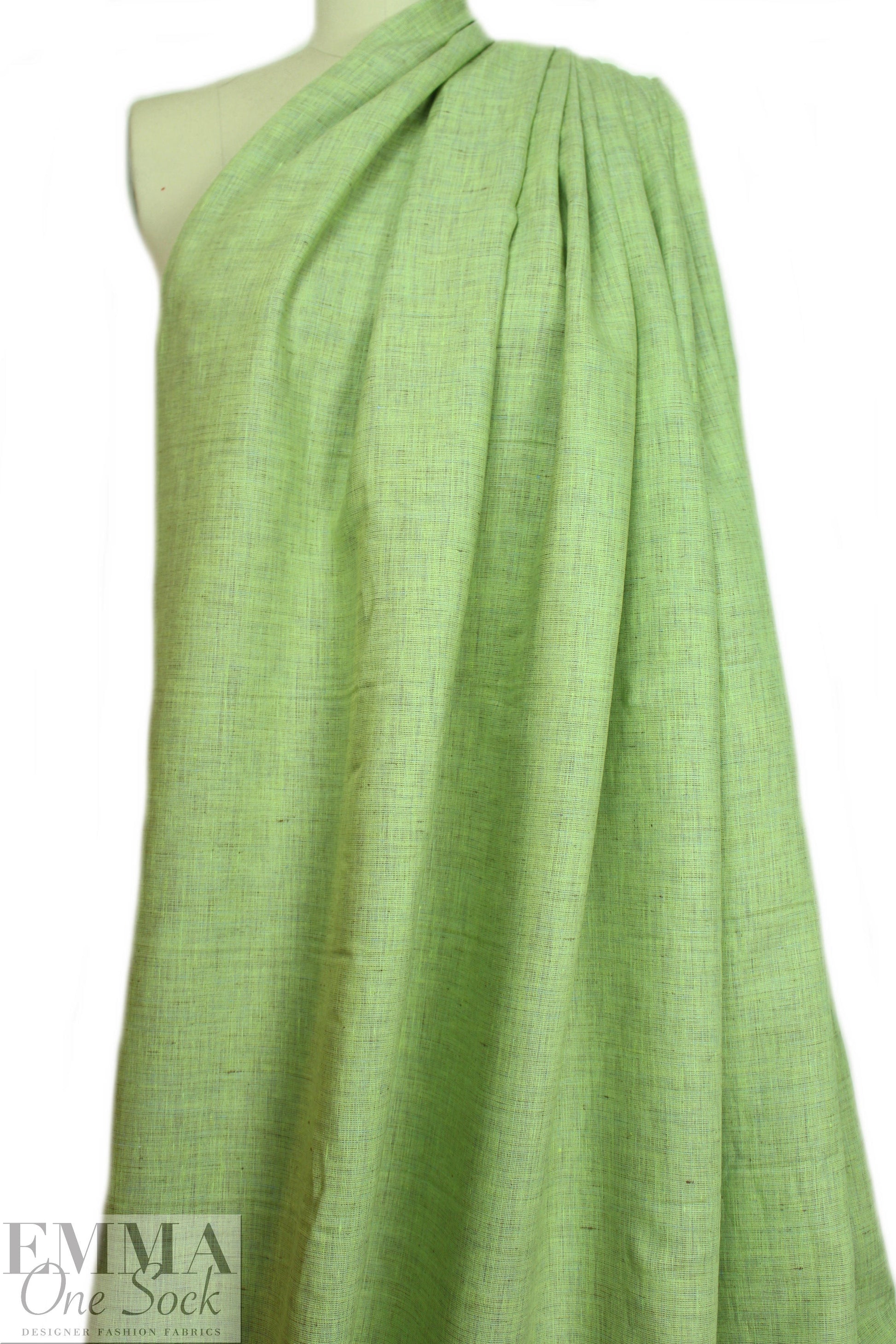 fine quality cross dye linen - lime/dusty plum 1.5 yd