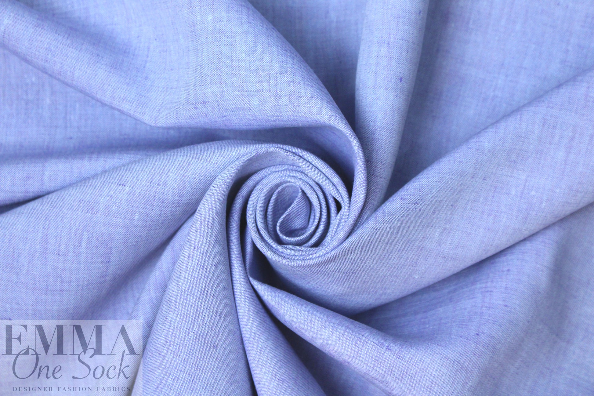 fine quality cross dye linen - light blue/purple