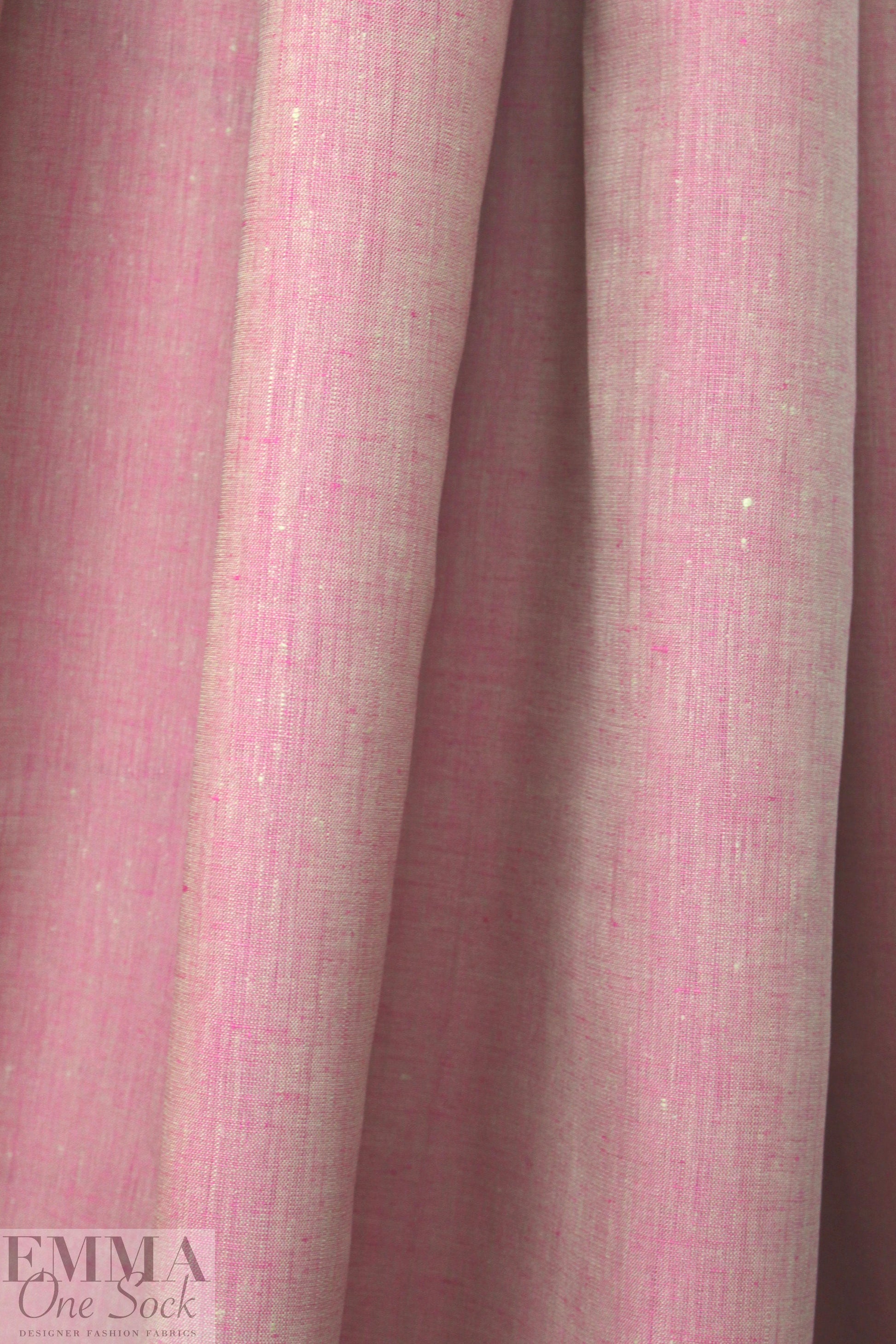fine quality cross dye linen - hot pink/sand