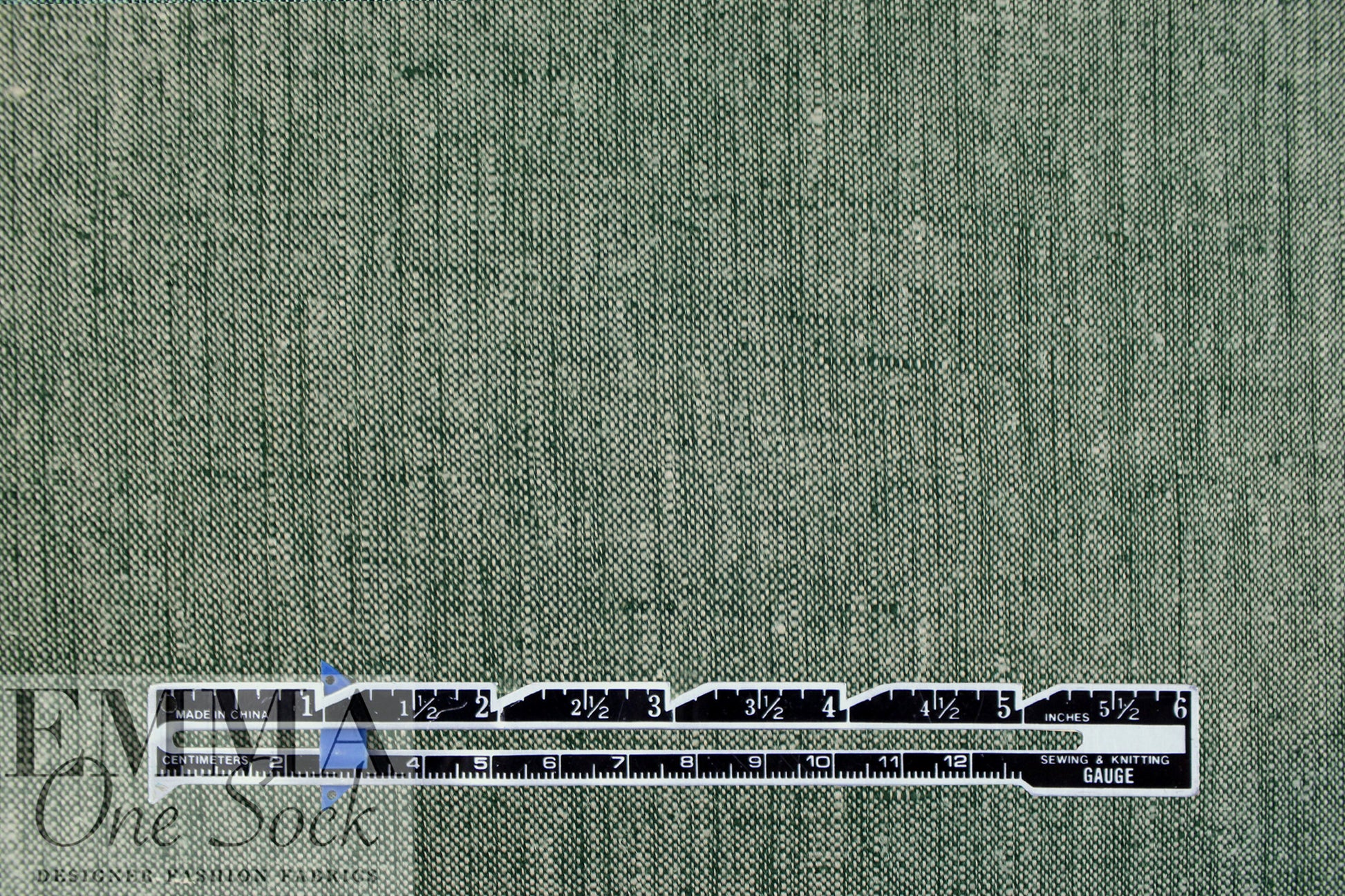 fine quality cross dye linen - black/light sage .625 yds