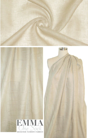 Italian loose weave linen - oatmeal 2 yd