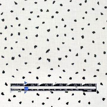 European linen 'sweet spot' print dressweight woven 2 yd
