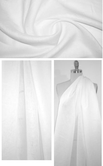 lovely quality light weight linen - white 1.5 yd