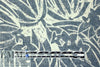 Italian 'woodcut flowers' lightweight cotton/linen woven .5 yds
