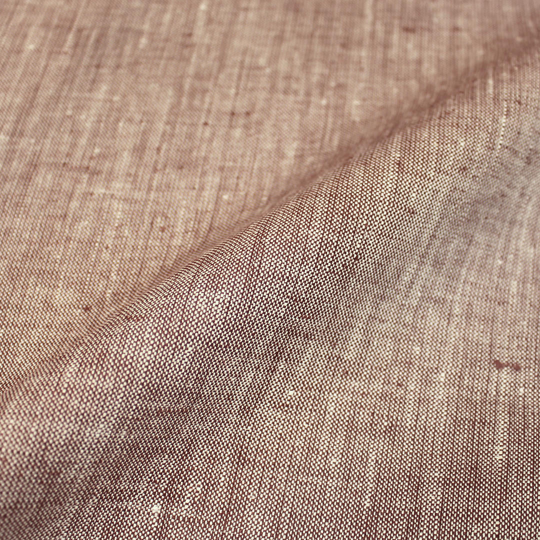 fine quality medium weight cross dye linen - chai/white 1.875 yd