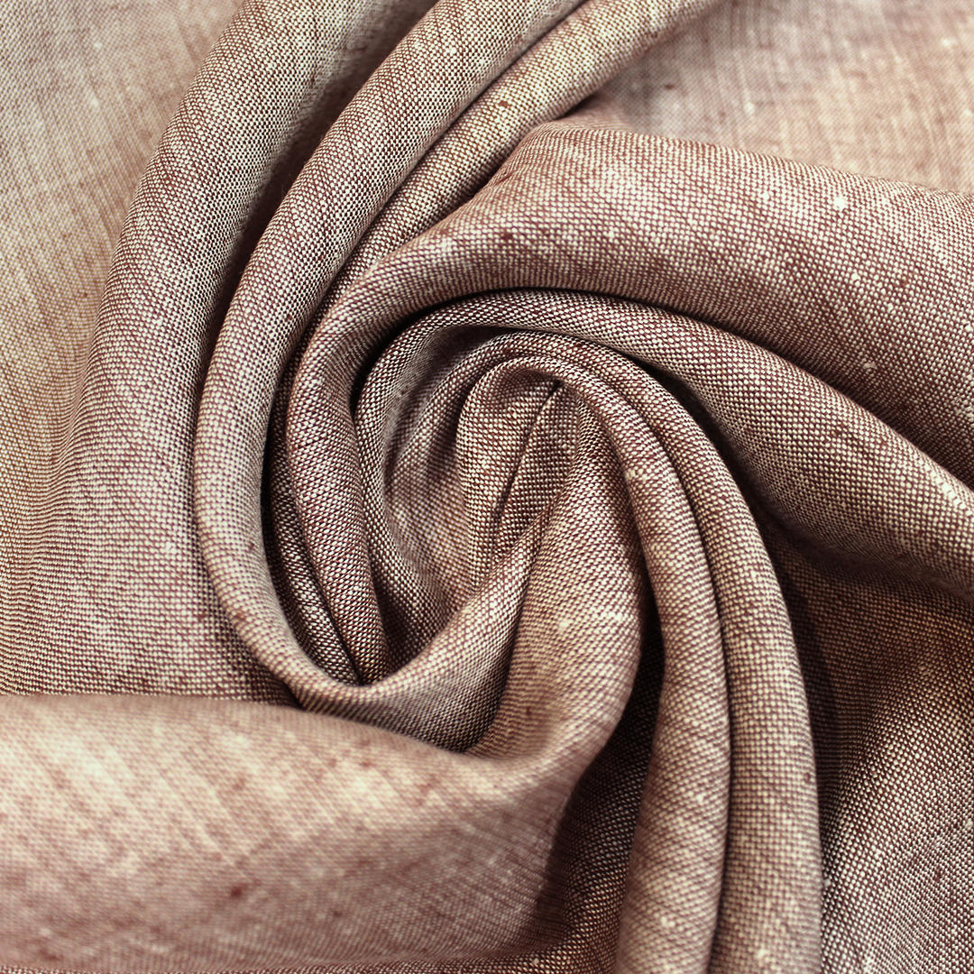 fine quality medium weight cross dye linen - chai/white 2 yd