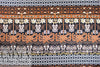 Italian Ankara-inspired linen woven - adobe/umber/licorice 1.125 yds