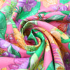 Italian linen 'pink oasis' printed dressweight woven 2.25 yds