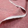 fine quality medium weight cross dye linen - red clay/white 2 yd