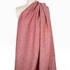 fine quality medium weight cross dye linen - red clay/white 1.625 yd