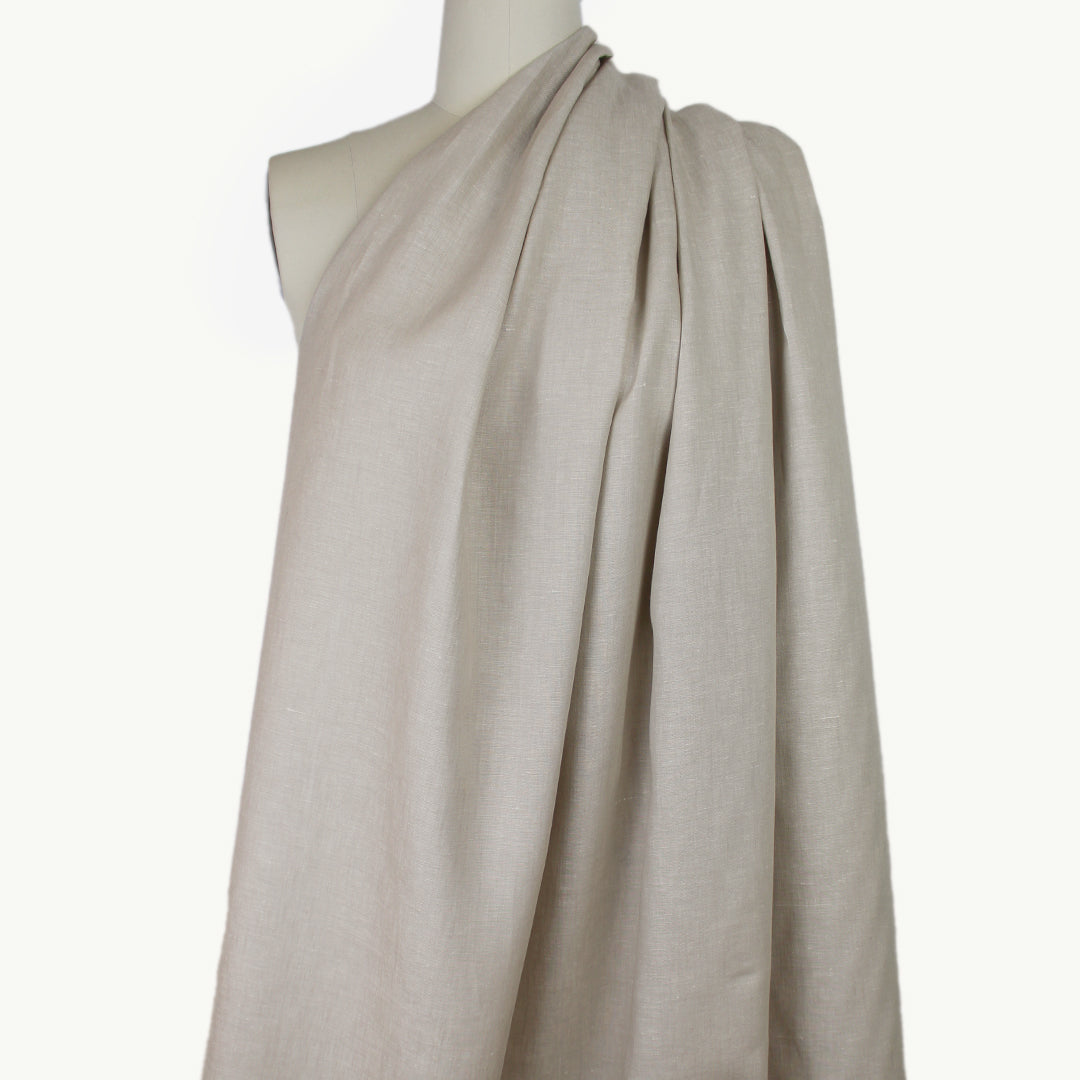 European linen lightweight woven- light taupe 1.5 yd