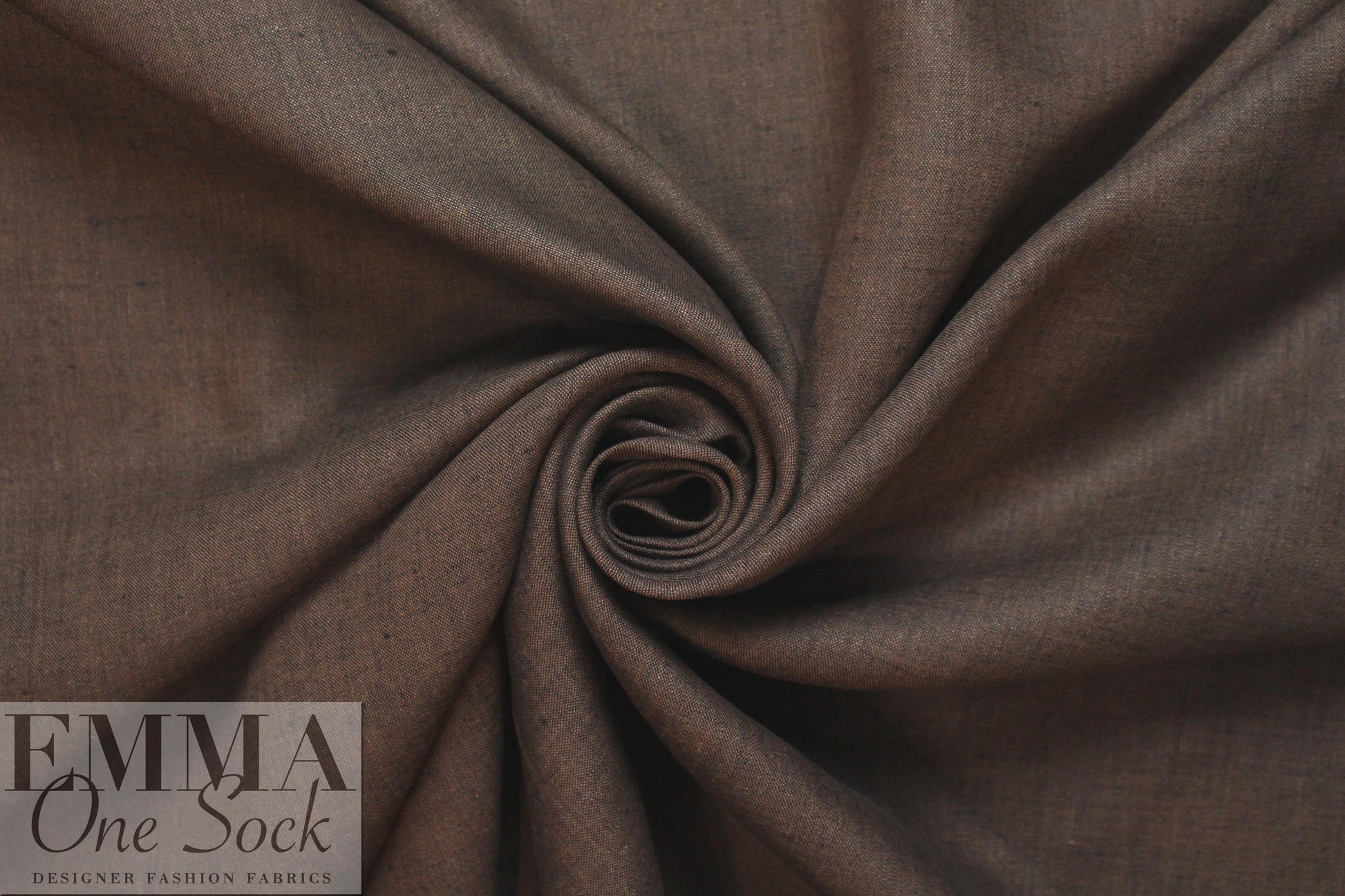fine quality cross dye linen - bark/midnight 1.5 yd
