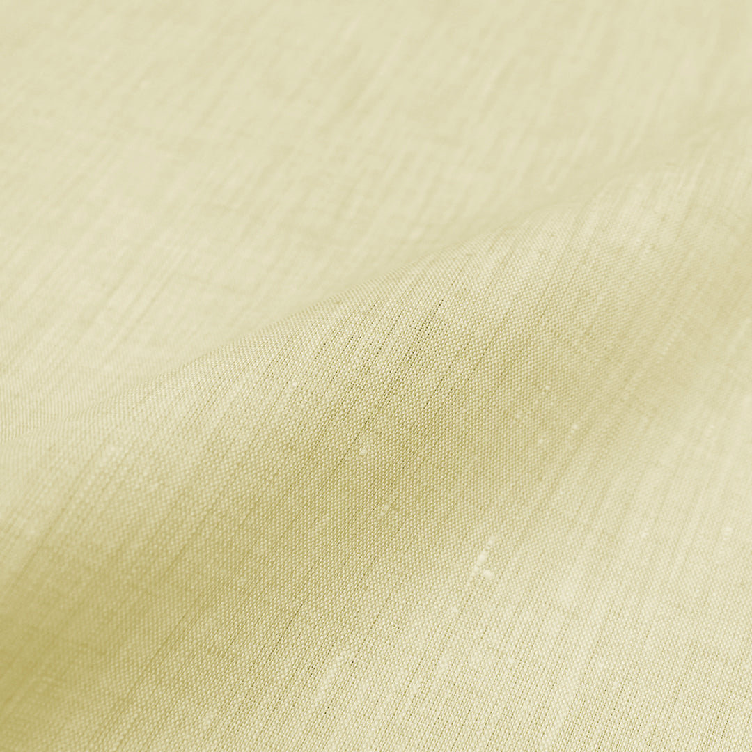 fine quality cross dye linen - buttercream/white 2.25 yd