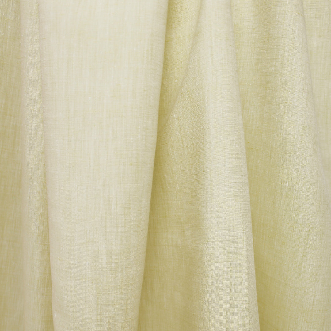 fine quality cross dye linen - buttercream/white 2.25 yd