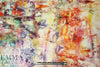 100% linen digital print - artist's palette 1.375 yds