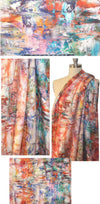 100% linen digital print - artist's palette 1.625 yd