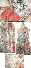 100% linen digital print - moulin rouge ombre .66 yds