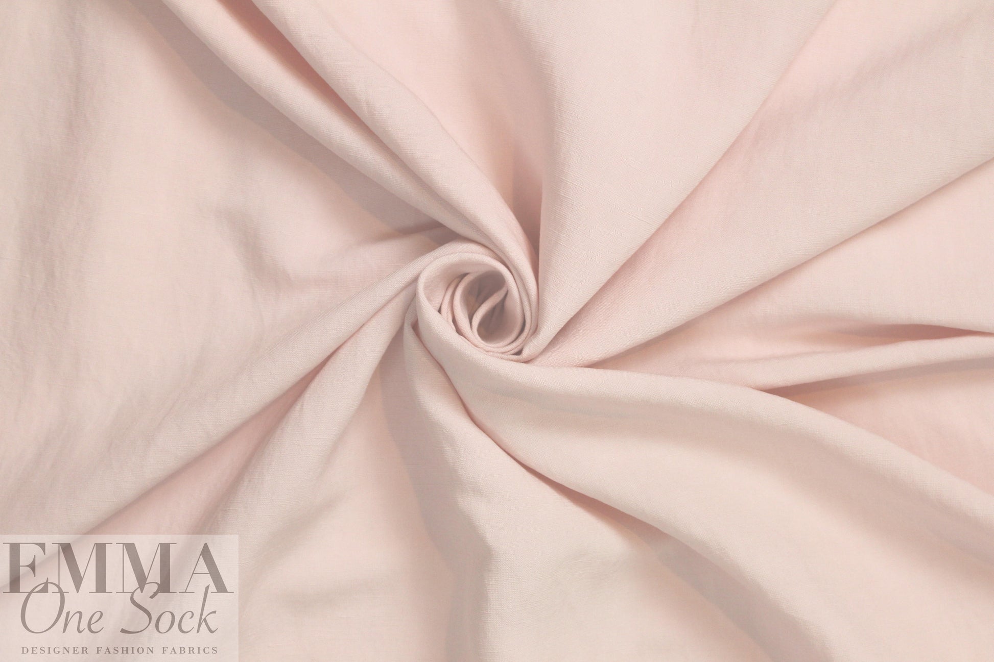 'bizet' slubby light weight linen - pale pink blush