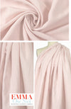 'bizet' slubby light weight linen - pale pink blush 1.375 yds