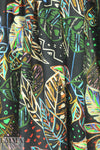 100% linen digital print - chalky leaves .66 yds