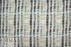 100% linen digital print - edgy indigo grid