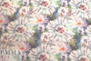 100% linen digital print - oversized painterly floral
