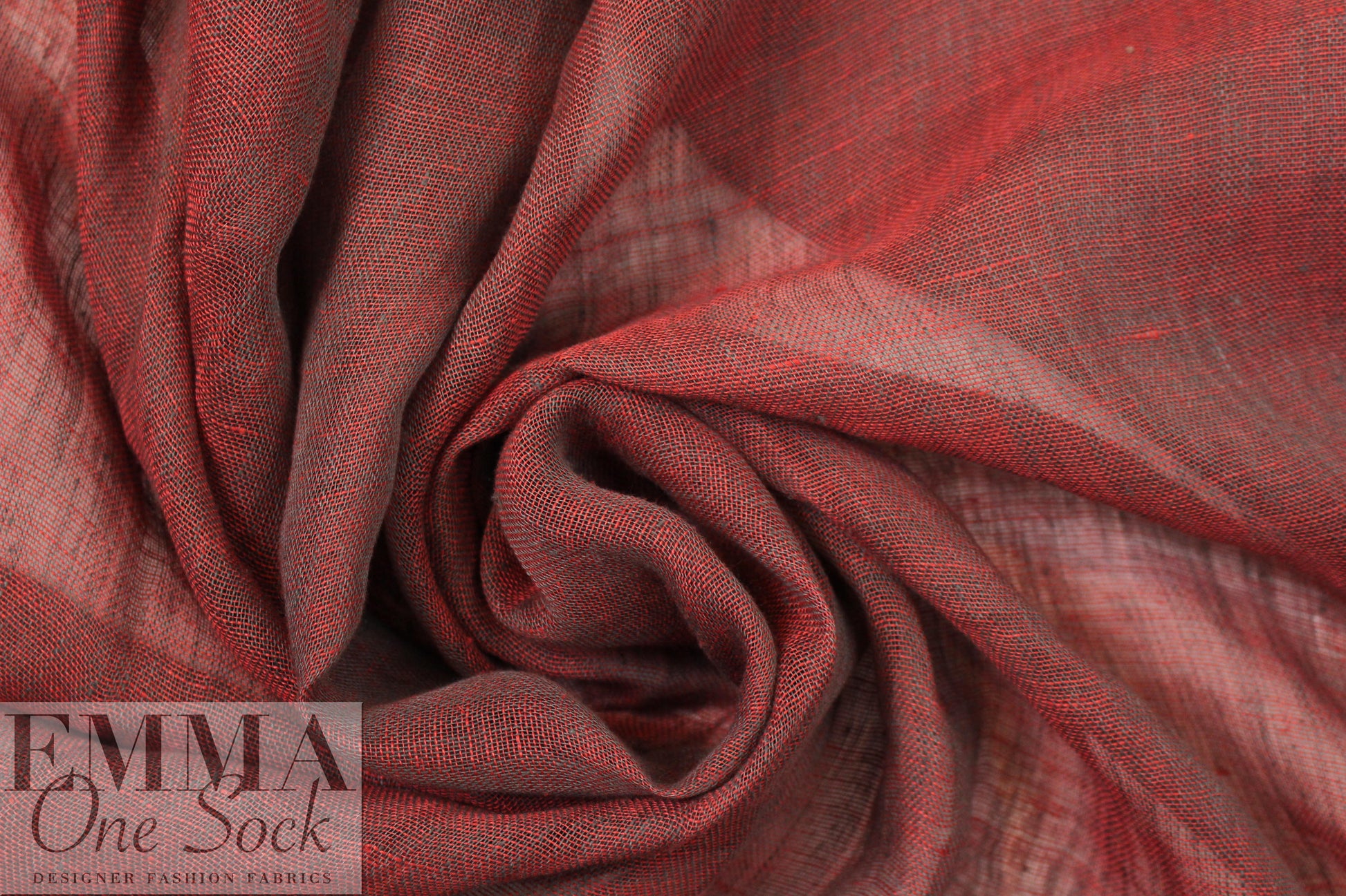fine quality open weave cross dye linen - grenadine/pewter