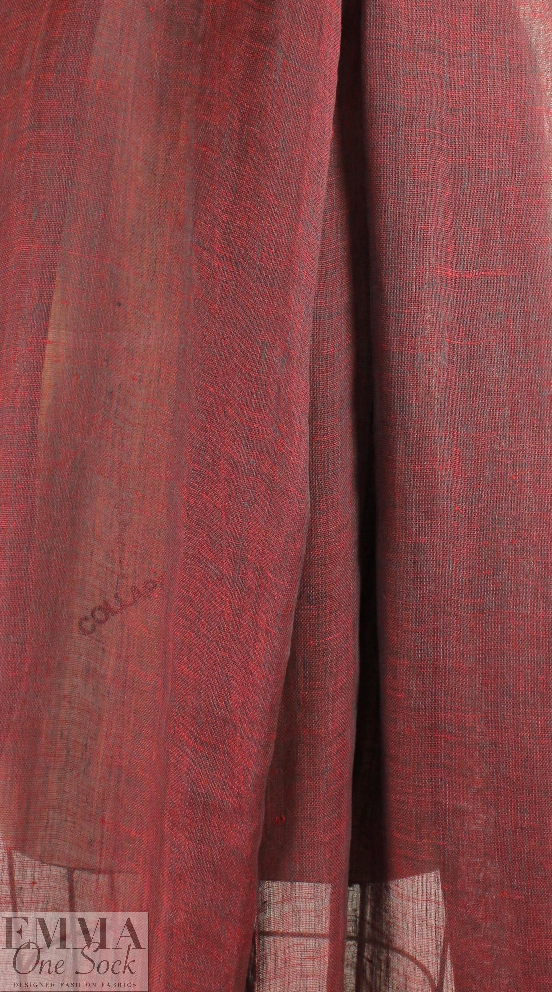 fine quality open weave cross dye linen - grenadine/pewter 1.625 yd