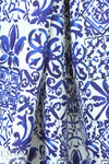 100% linen digital print - Moroccan tile 2.5 yds