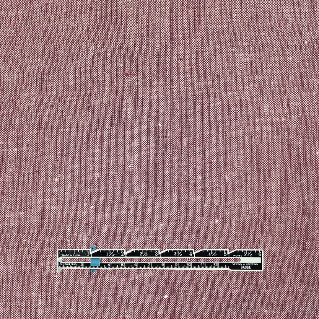 linen/cotton medium weight cross dye woven - wine/white .75 yds
