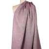 linen/cotton medium weight cross dye woven - wine/white .75 yds
