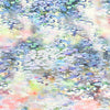 100% linen digital print - impressionistic water lilies 1.25 yds