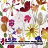 100% linen digital print - pressed wildflowers