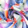 100% linen digital print - painted petals 1.125 yd
