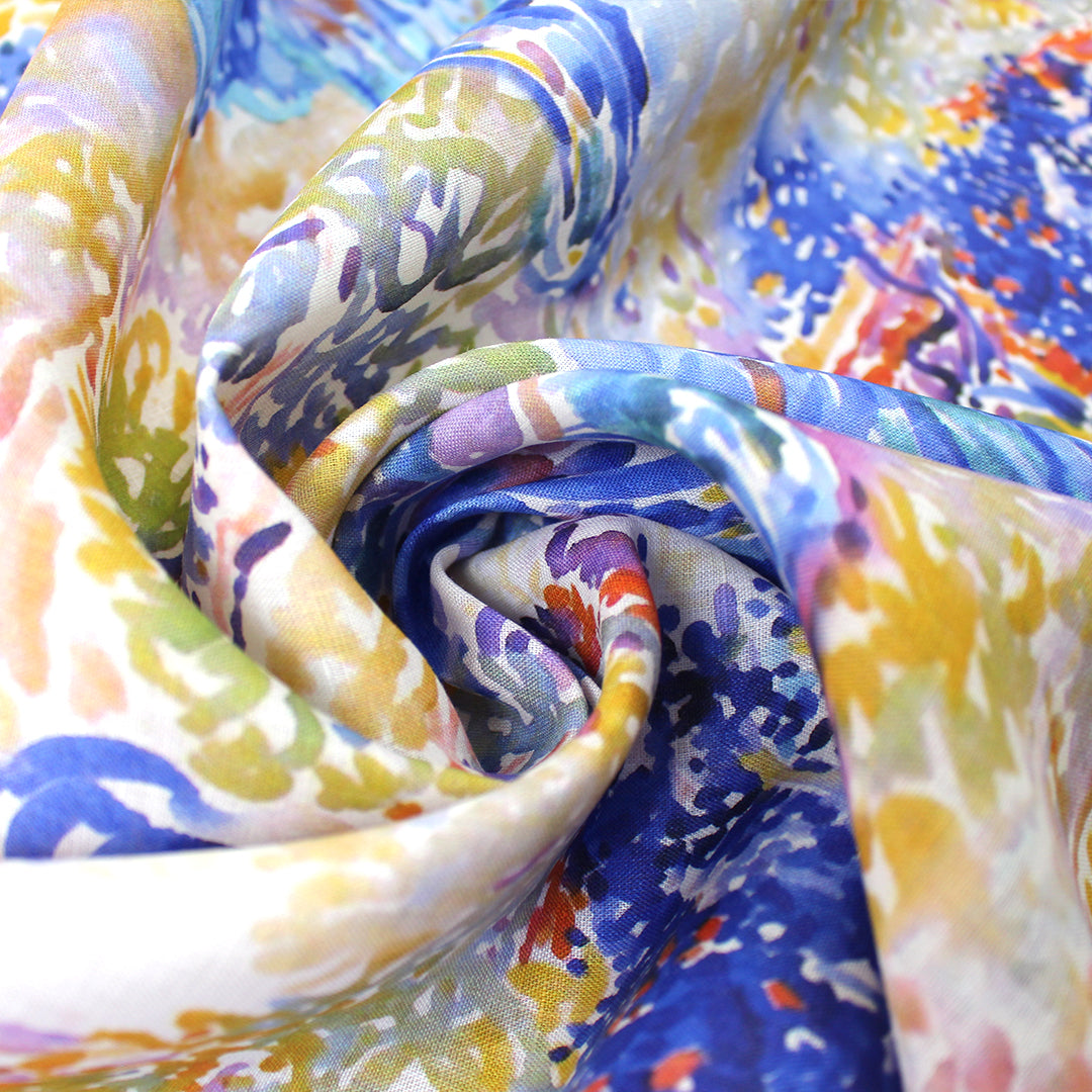 100% linen digital print - fauve hillside .75 yds