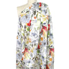 'floral ink and wash' linen digital print 1.5 yd