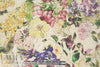 100% linen digital print - watercolor floral