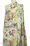 100% linen digital print - watercolor floral 2.25 yds