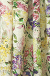 100% linen digital print - watercolor floral 2.25 yds