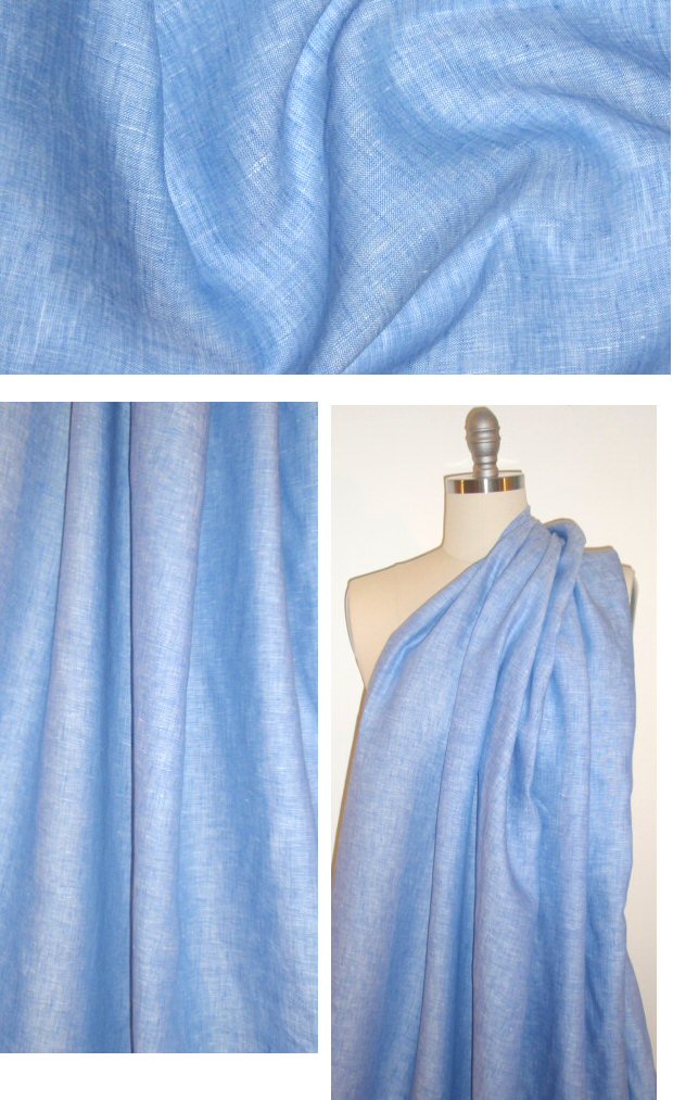cross-dye lightweight linen - bluecream