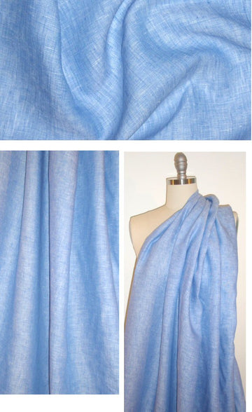 cross-dye lightweight linen - bluecream .80 yds