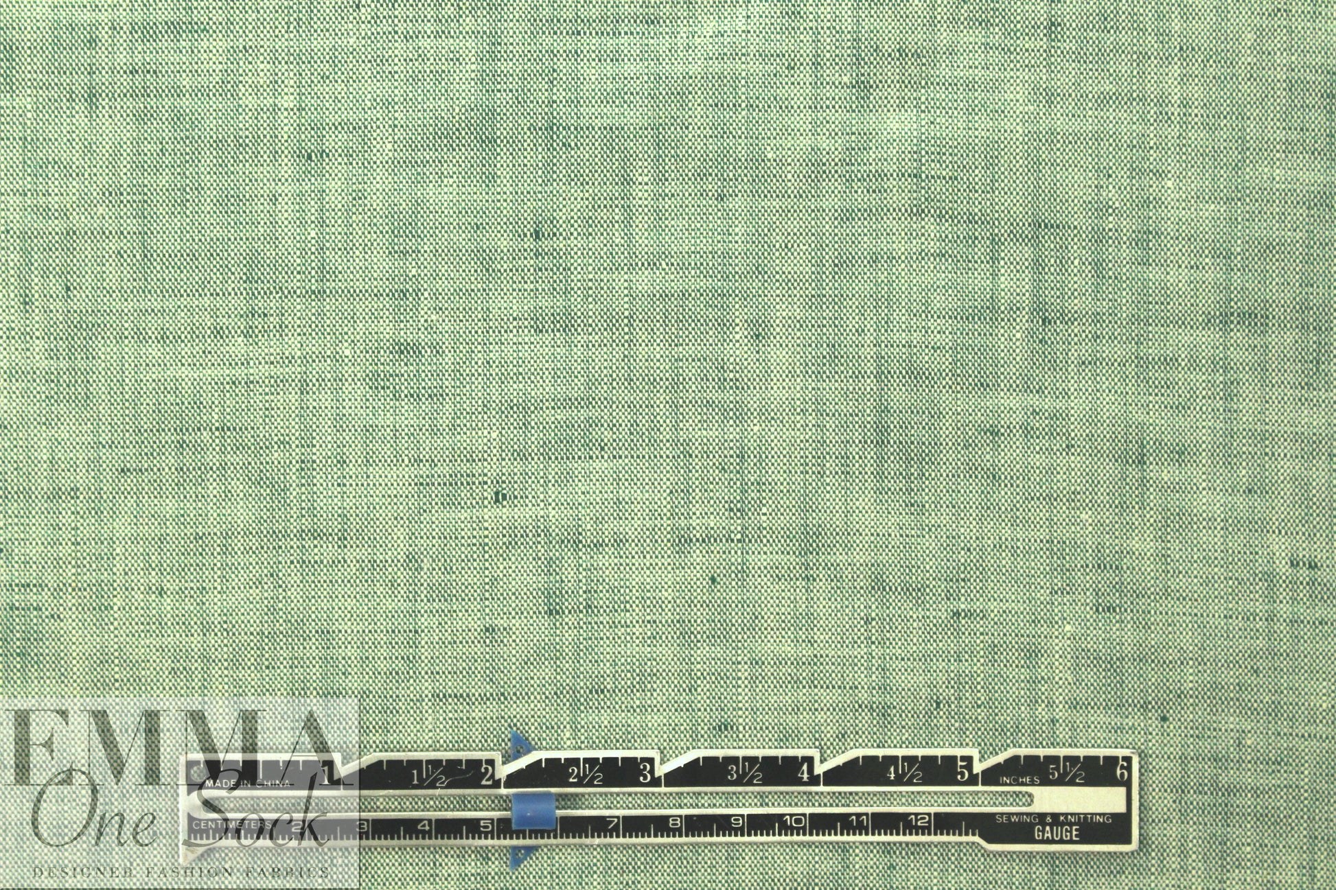 fine quality cross dye linen - spruce/white