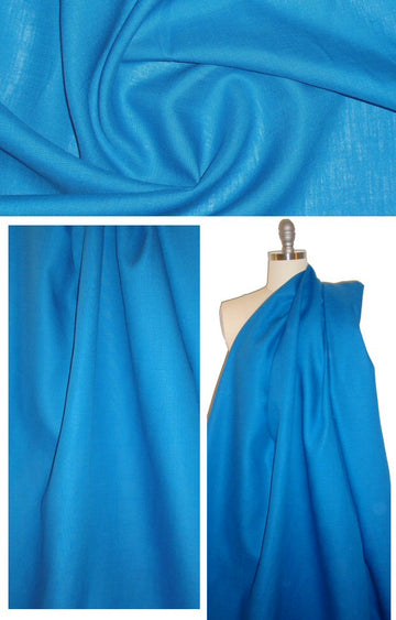 Italian medium weight linen - vivid blue
