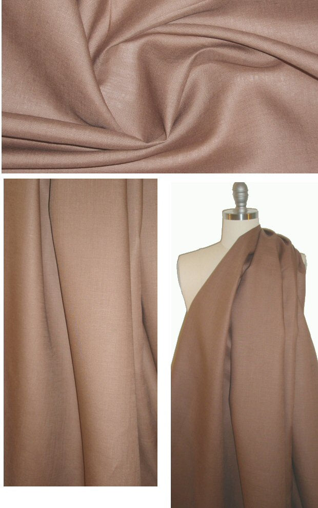 Italian medium weight linen - rustic brown