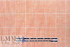 European windowpane weave linen - orange cream 1.25 yd