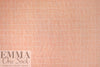 European windowpane weave linen - orange cream 1.25 yd