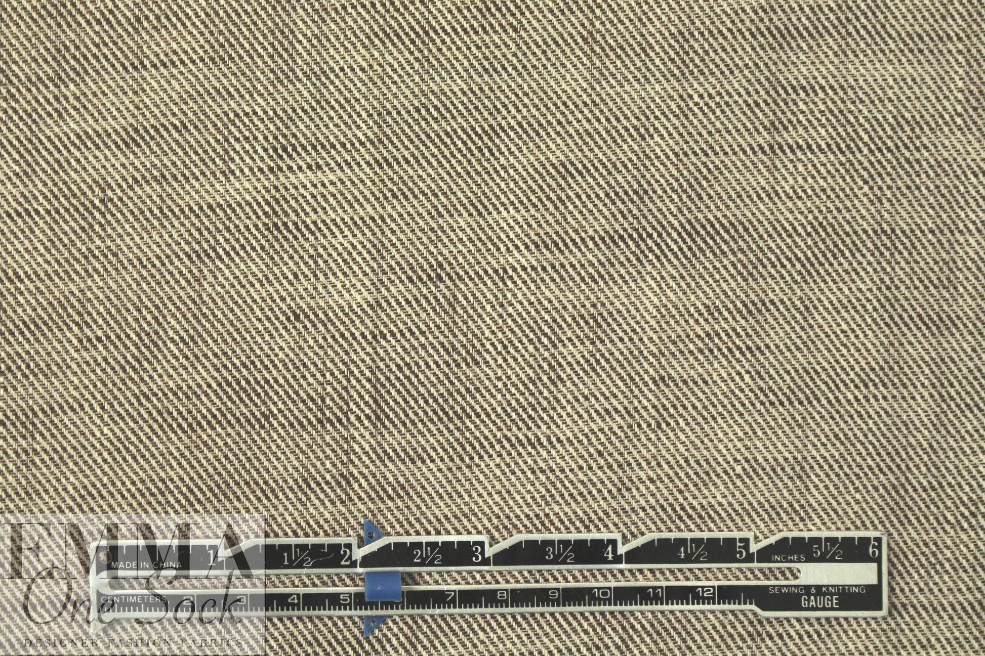 European medium weight linen woven - taupey twill