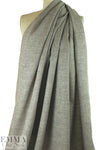European medium weight linen woven - taupey twill 2 yd