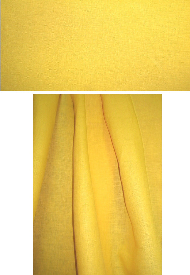 beautiful quality light weight linen - sunshine 1.5 yds