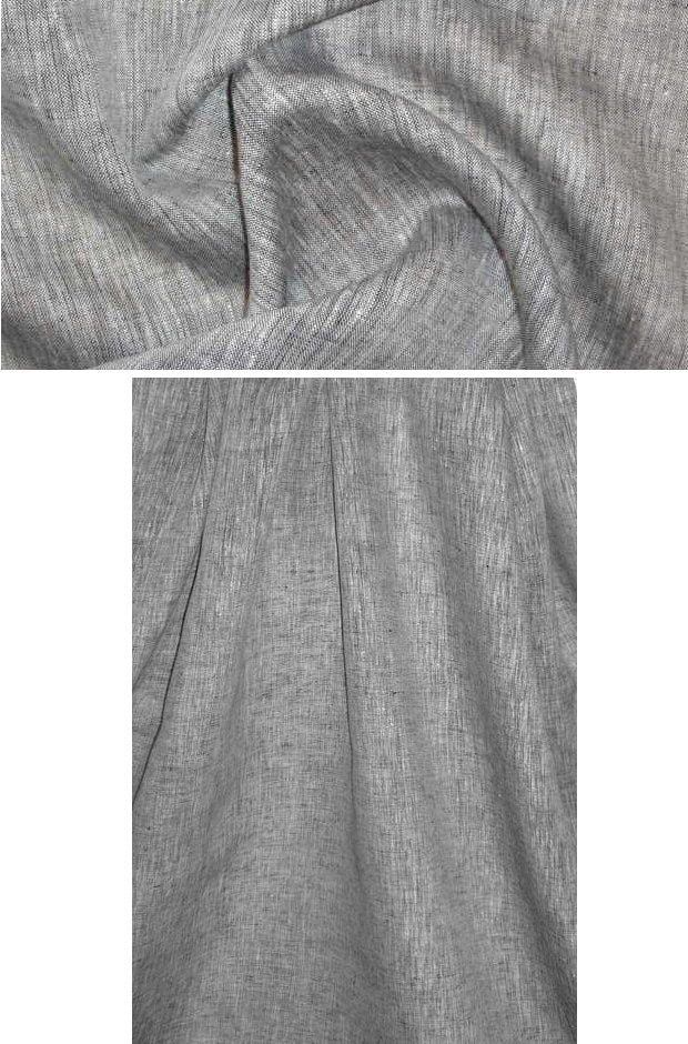 designer collection cross-dye linen - salt/pepper 1.375 yds